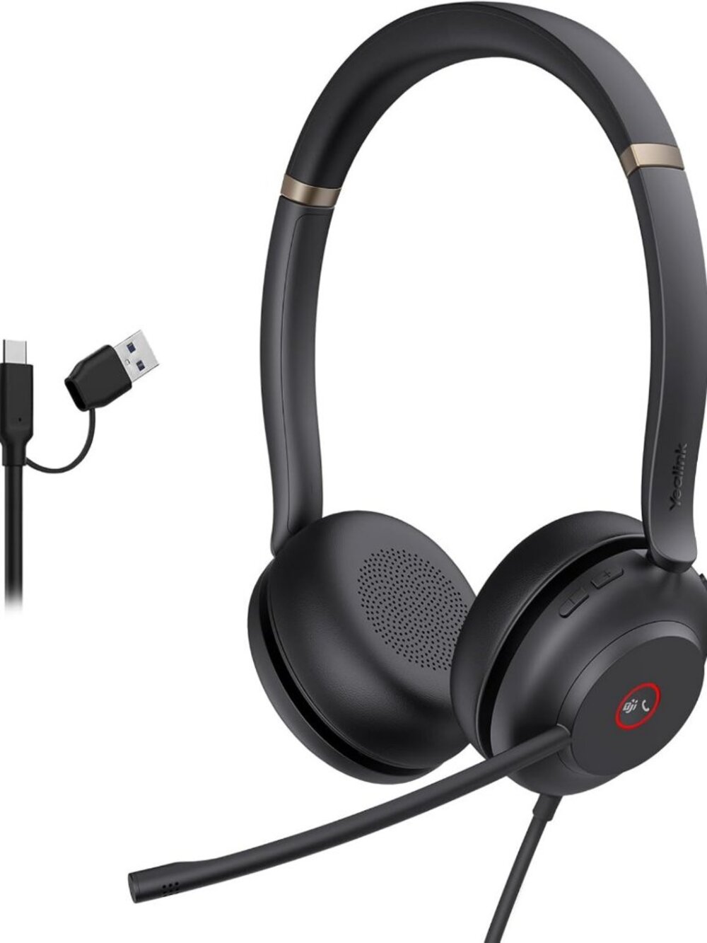 Noise Cancelling USB Headset with Mic | Wired PC Headphones for Clear Calls